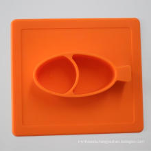 Food Grade Eco-Friendly Baby Silicone Dinner Plate